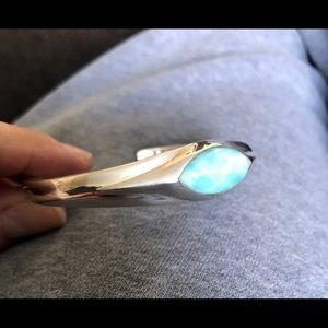 Turquoise cuff sterling silver